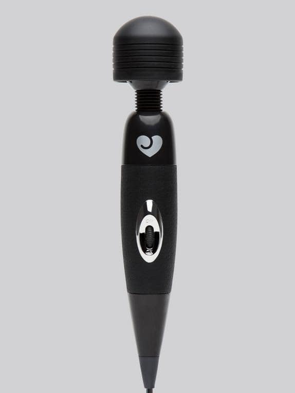lovehoney extra powerful multispeed plug in massage wand vibrator black - Accessible Sex Toys for People With Mobility Limitations - Xs and Os